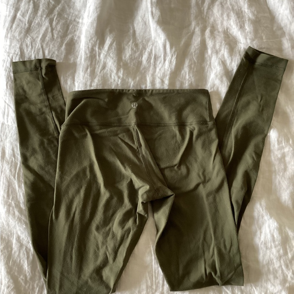 Olive green lululemon leggings
